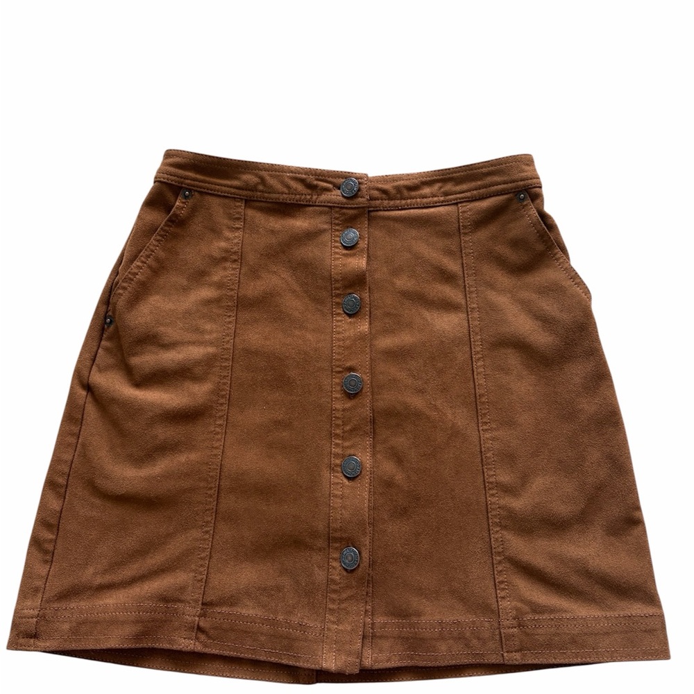 Abercrombie &‎ Fitch suede mini skirt